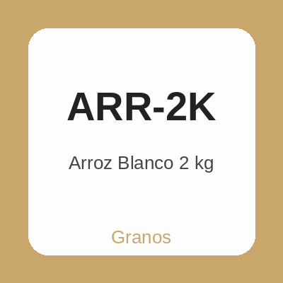 Arroz Blanco 2 kg