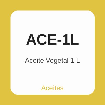 Aceite Vegetal 1 L