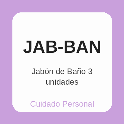 Jabón de Baño 3 unidades