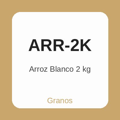 Arroz Blanco 2 kg