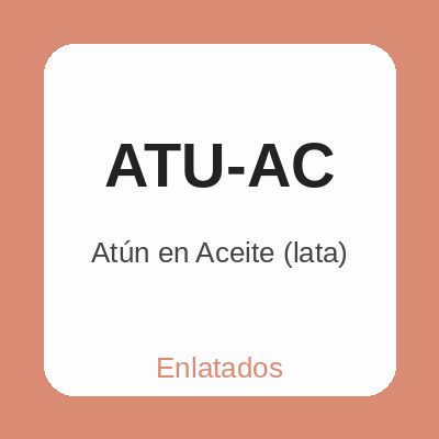 Atún en Aceite (lata)