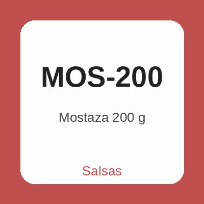 Mostaza 200 g