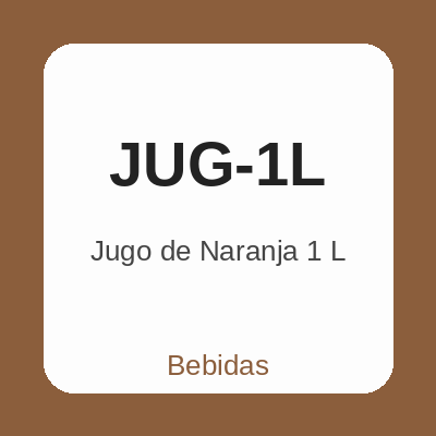 Jugo de Naranja 1 L