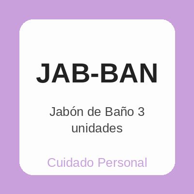 Jabón de Baño 3 unidades