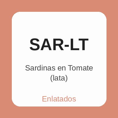 Sardinas en Tomate (lata)