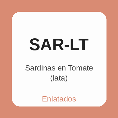 Sardinas en Tomate (lata)