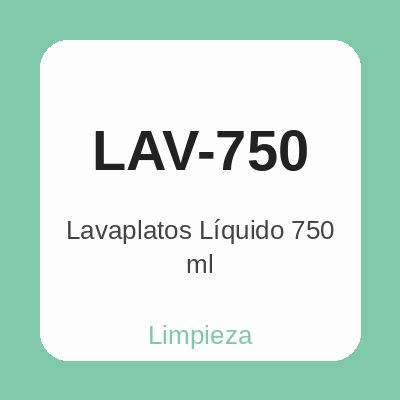 Lavaplatos Líquido 750 ml