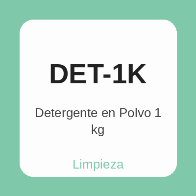 Detergente en Polvo 1 kg