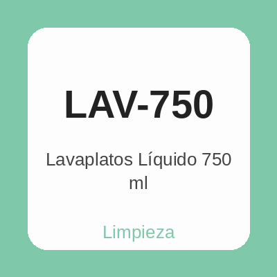 Lavaplatos Líquido 750 ml
