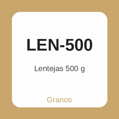 Lentejas 500 g