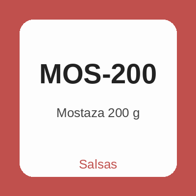 Mostaza 200 g